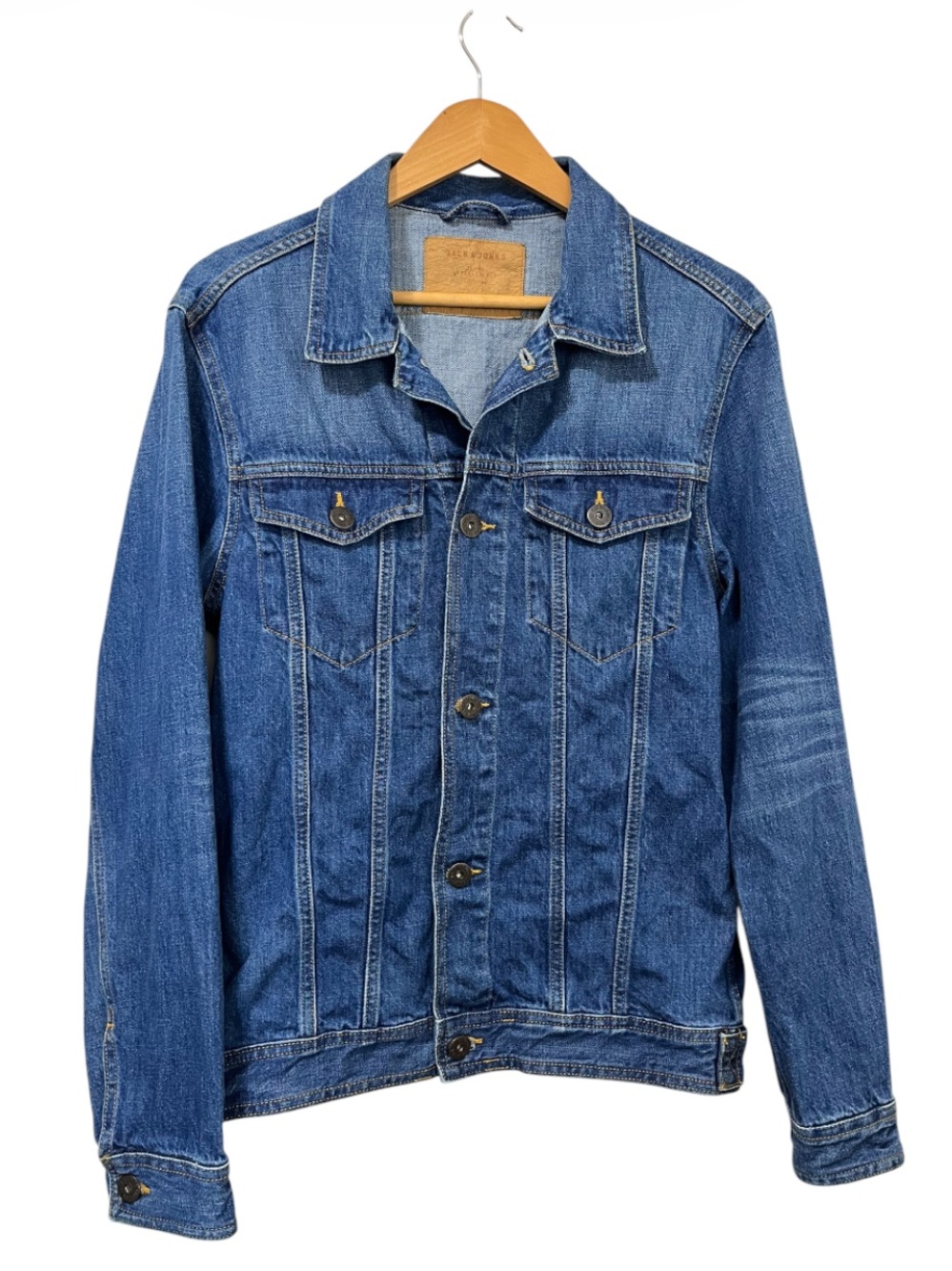 Jack & Jones Men's Blue Denim Slim Fit Jacket